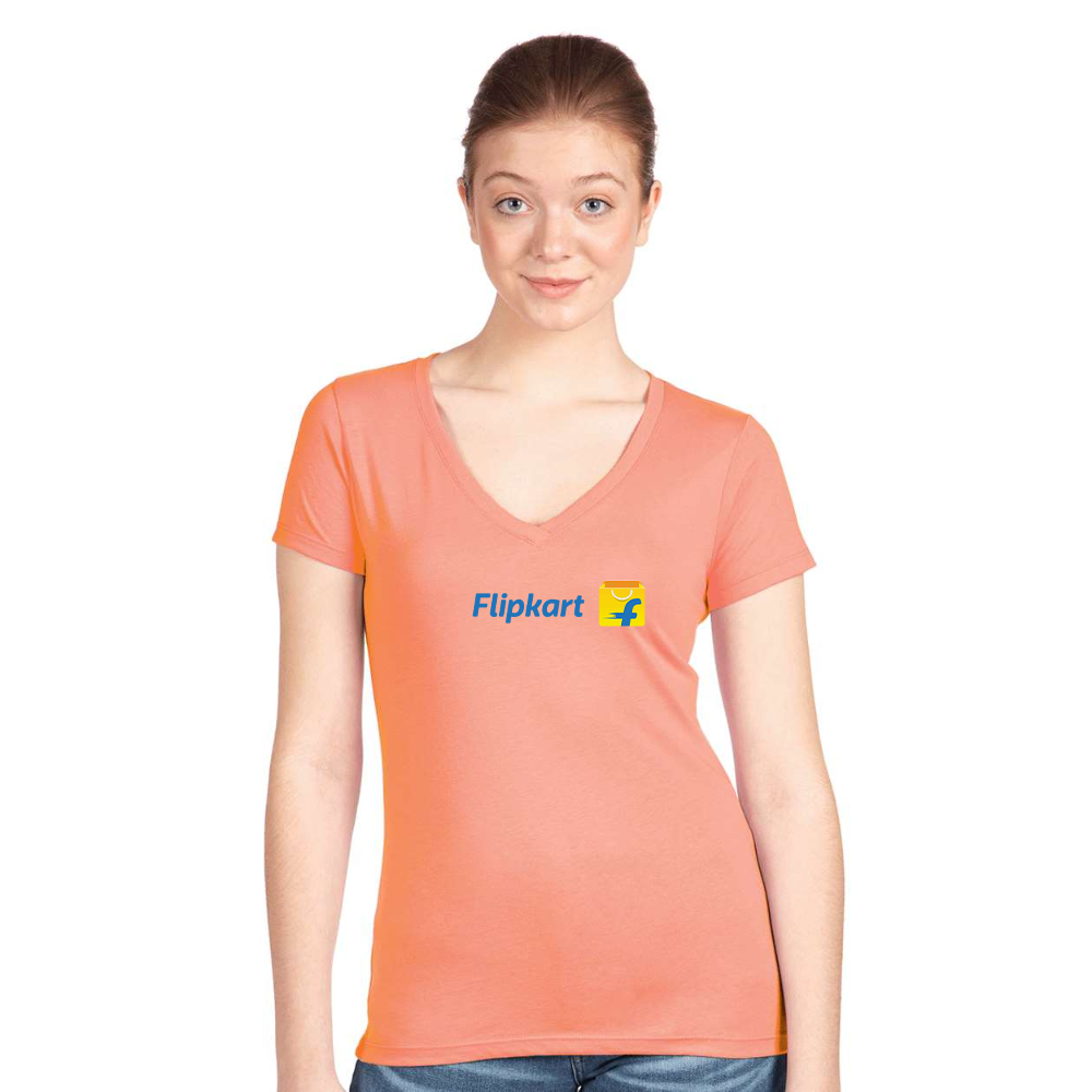 Women's  Flipkart  Next Level V-Neck T-Shirt
