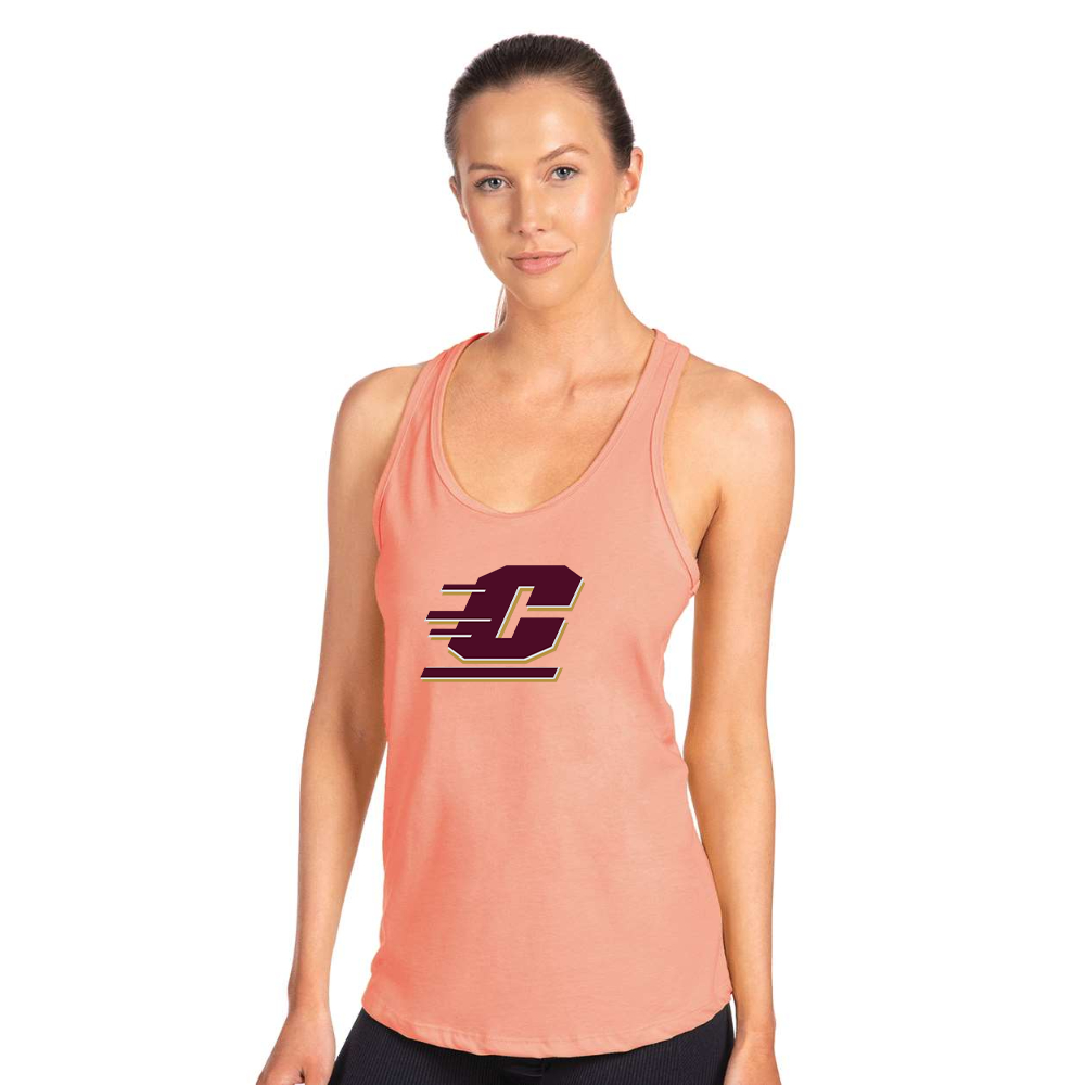 Women's Central Michigan Chippewas  Next Level Ideal Racerback Tank