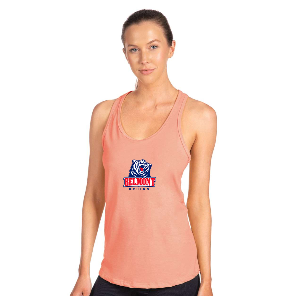 Women's Belmont Bruins  Next Level Ideal Racerback Tank
