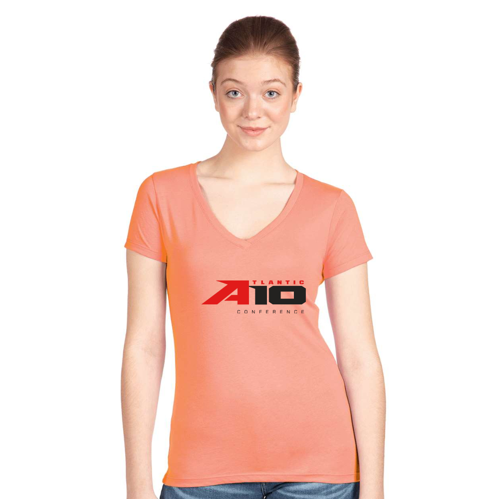 Women's Atlantic 10 Conference  Next Level V-Neck T-Shirt
