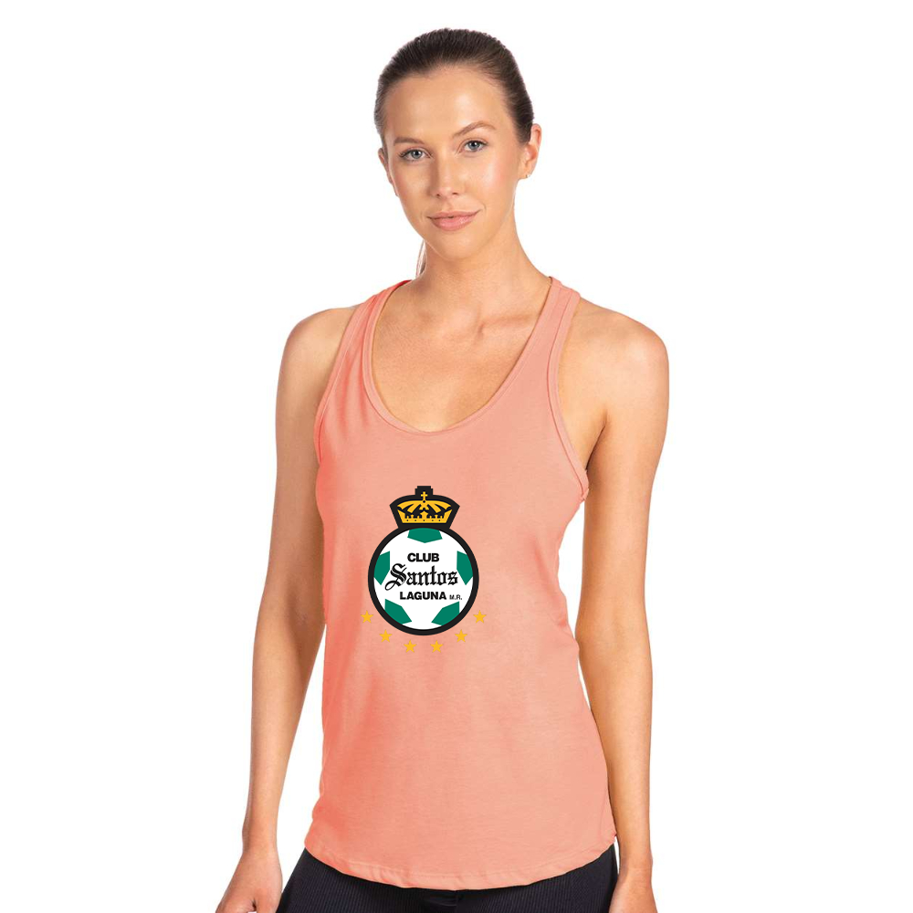 Women's Santos Laguna Soccer Next Level Ideal Racerback Tank