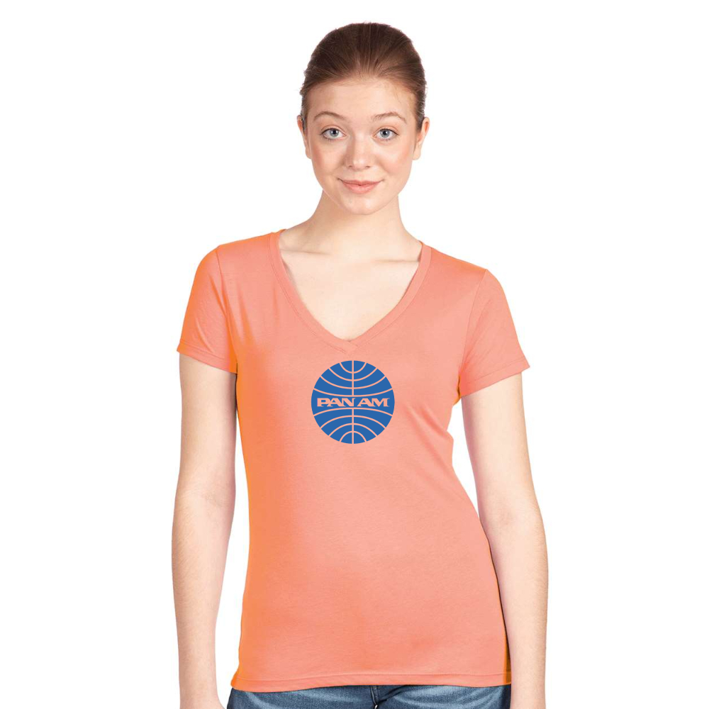 Women's Pan Am  Next Level V-Neck T-Shirt