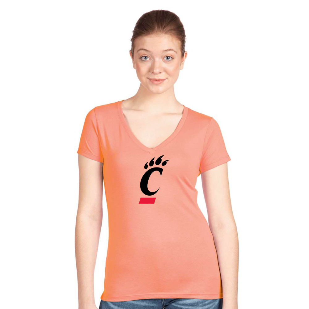 Women's Cincinnati Bearcats Next Level V-Neck T-Shirt