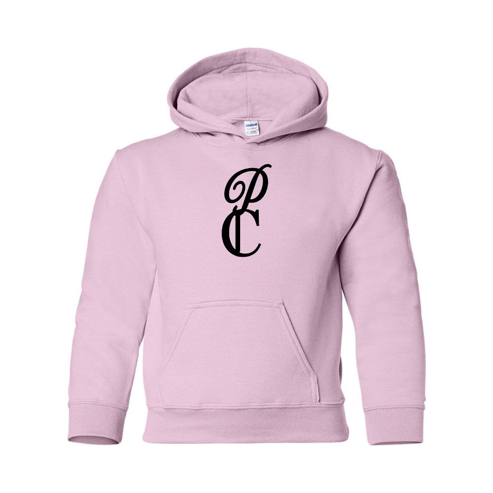 Youth P & C Black  Gildan Heavy Blend  Hooded Sweatshirt