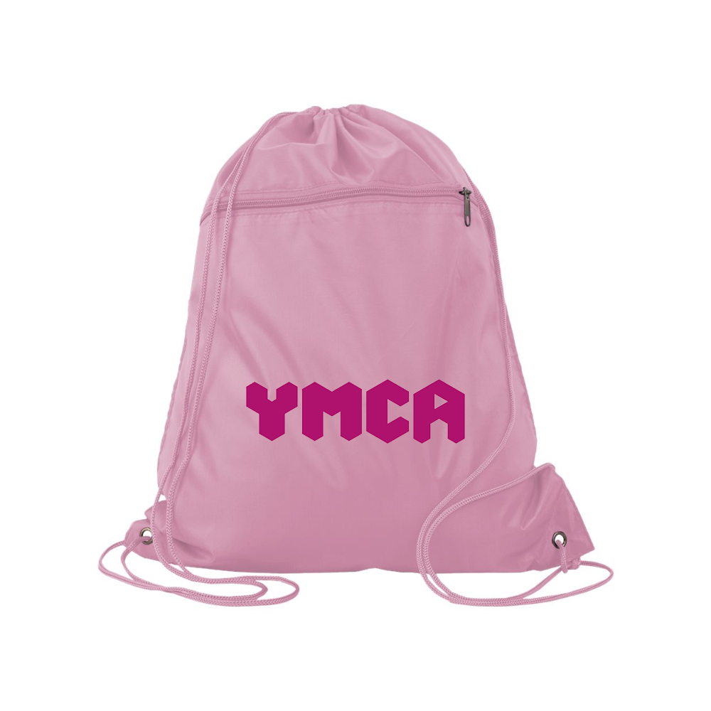 YMCA Mauve Q-Tees - Polyester Cinchpack