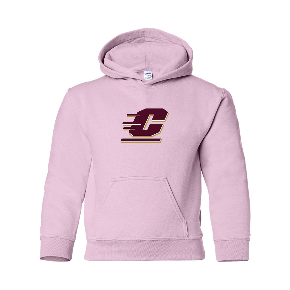 Youth Central Michigan Chippewas  Gildan Heavy Blend  Hooded Sweatshirt