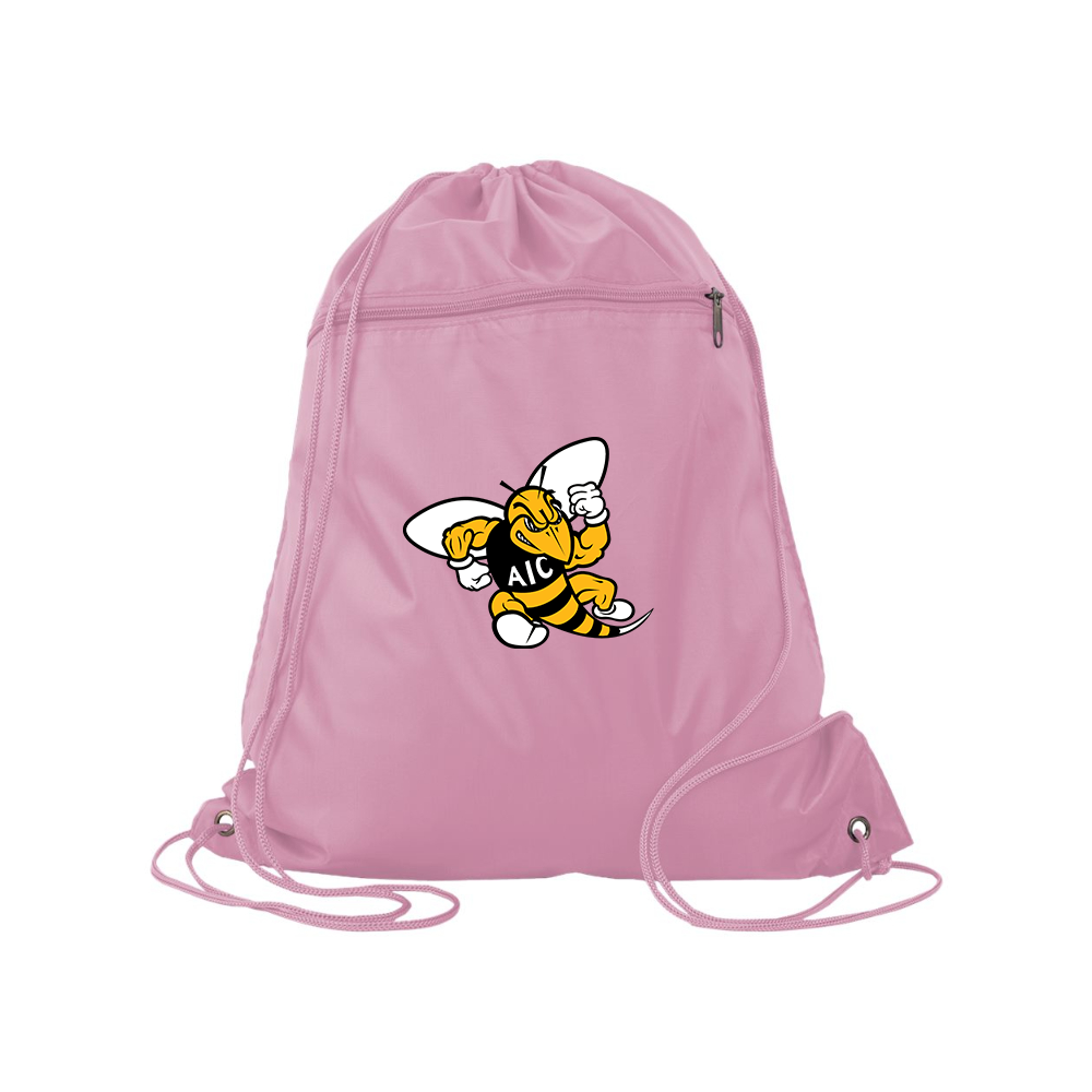 AIC Yellow Jackets  Q-Tees - Polyester Cinchpack