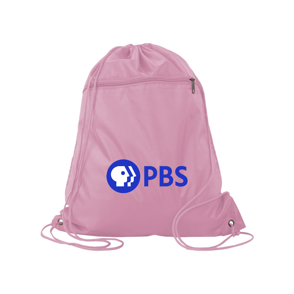 PBS Blue  Q-Tees - Polyester Cinchpack
