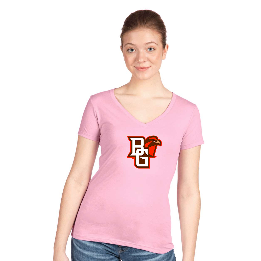 Women's Bowling Green Falcons Next Level V-Neck T-Shirt
