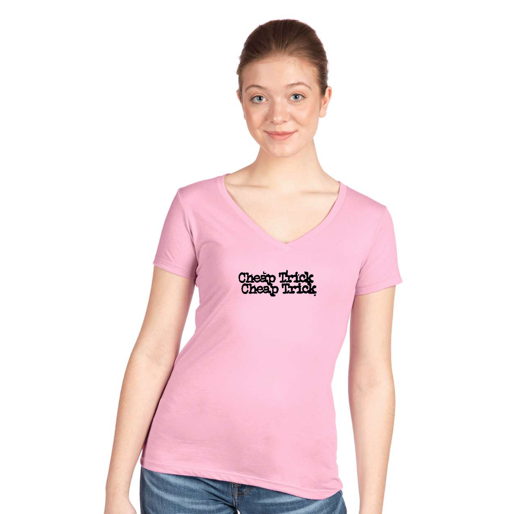 Women's Cheap Trick   Next Level V-Neck T-Shirt