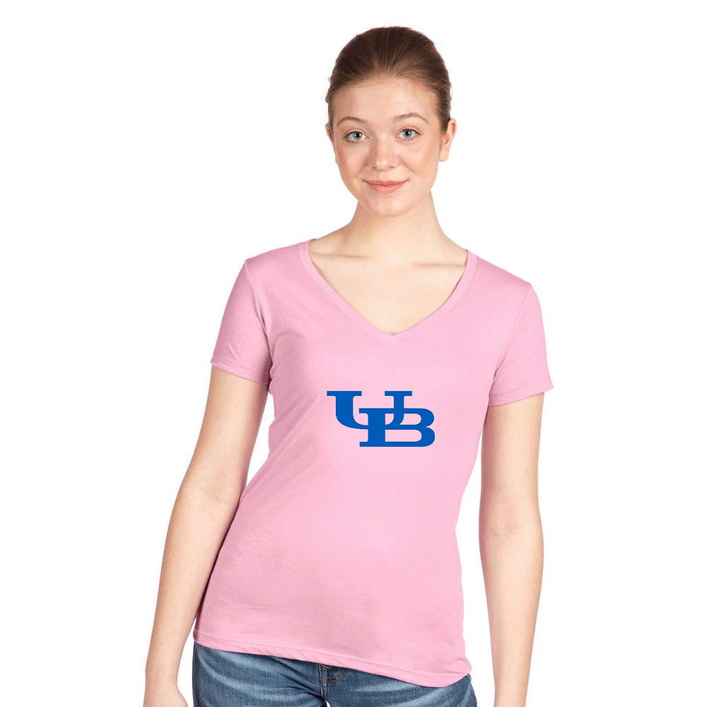 Women's Buffalo Bulls  Next Level V-Neck T-Shirt