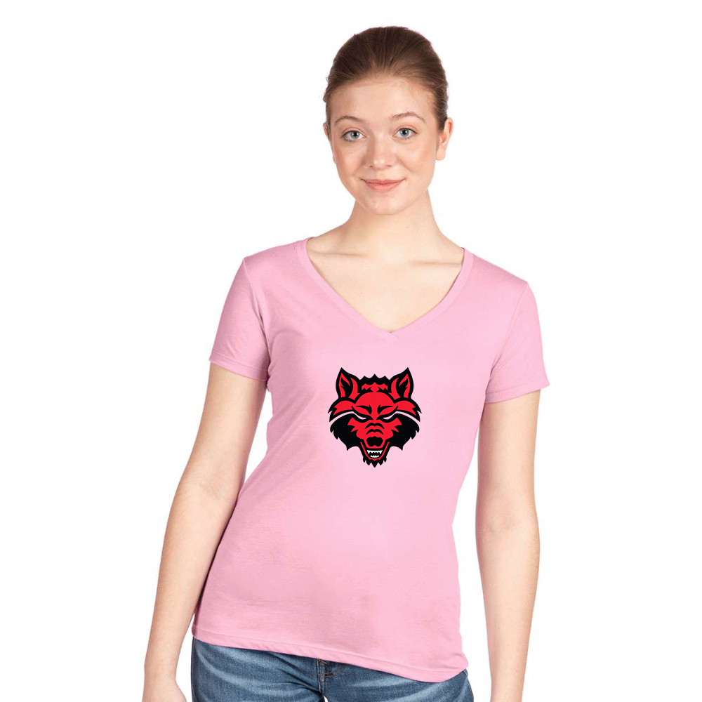 Women's  Arkansas State Red Wolves Next Level V-Neck T-Shirt