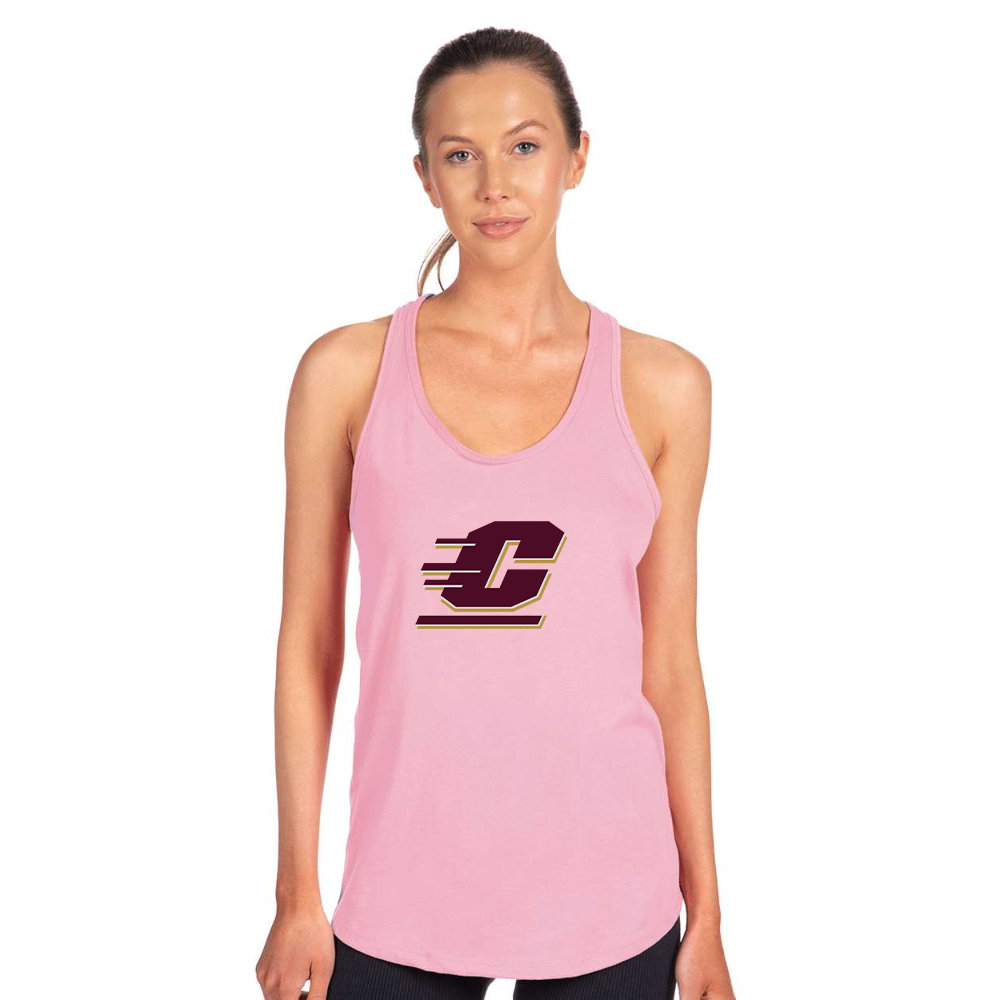 Women's Central Michigan Chippewas  Next Level Ideal Racerback Tank