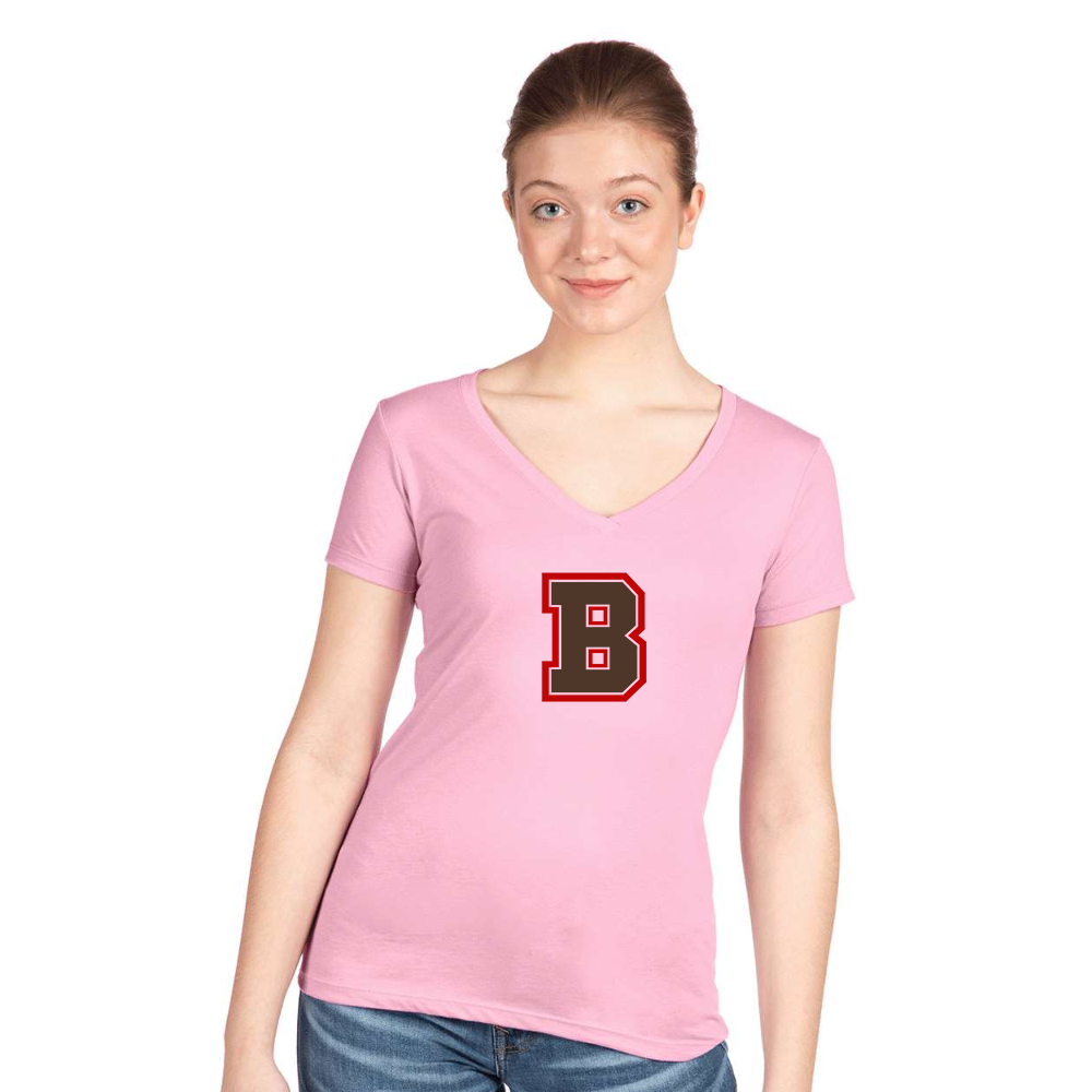 Women's Brown Bears  Next Level V-Neck T-Shirt