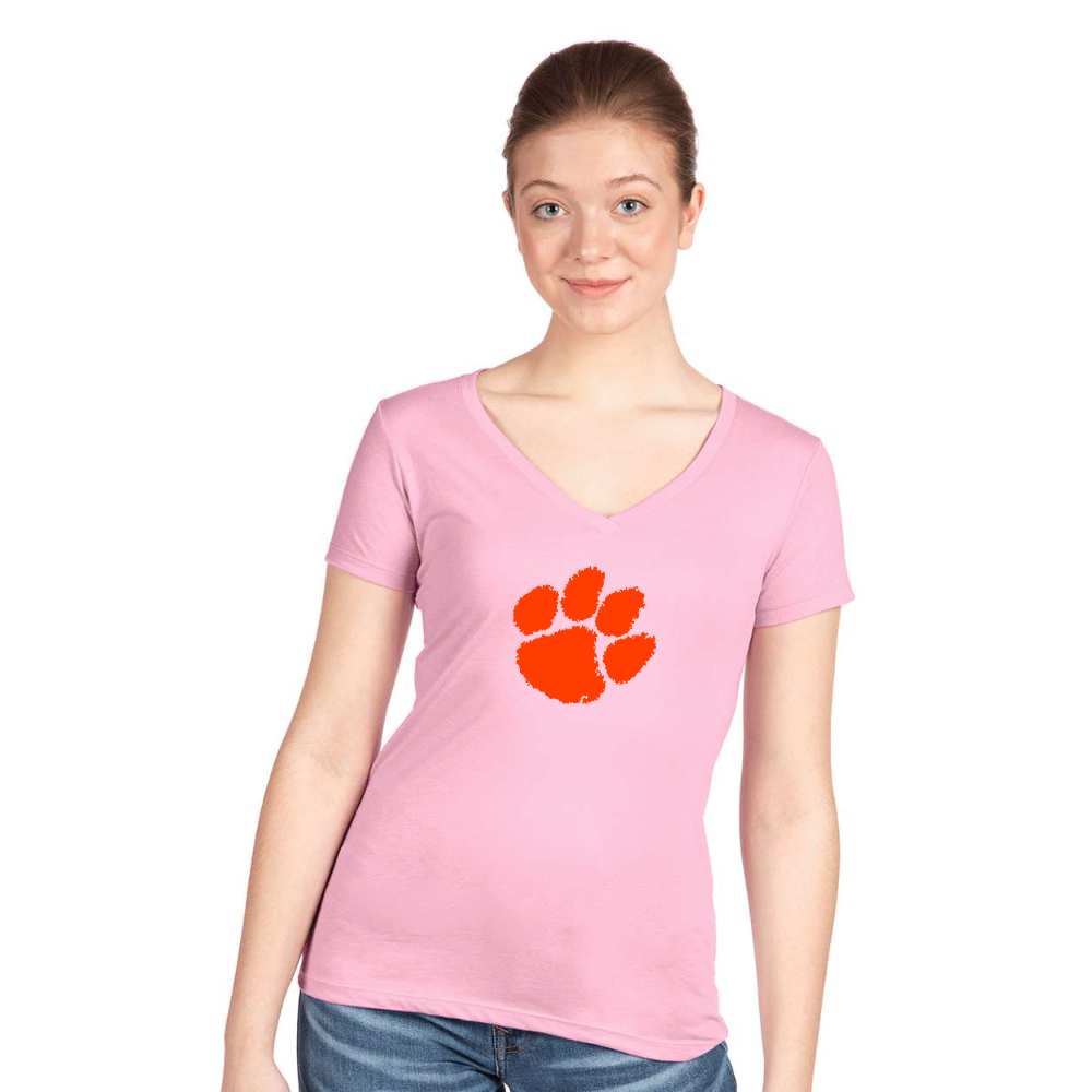 Women's Clemson Tigers Next Level V-Neck T-Shirt