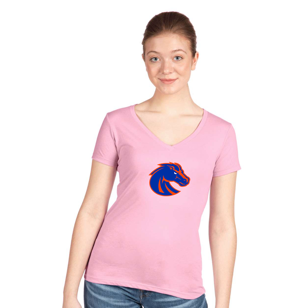 Women's Boise State Broncos   Next Level V-Neck T-Shirt