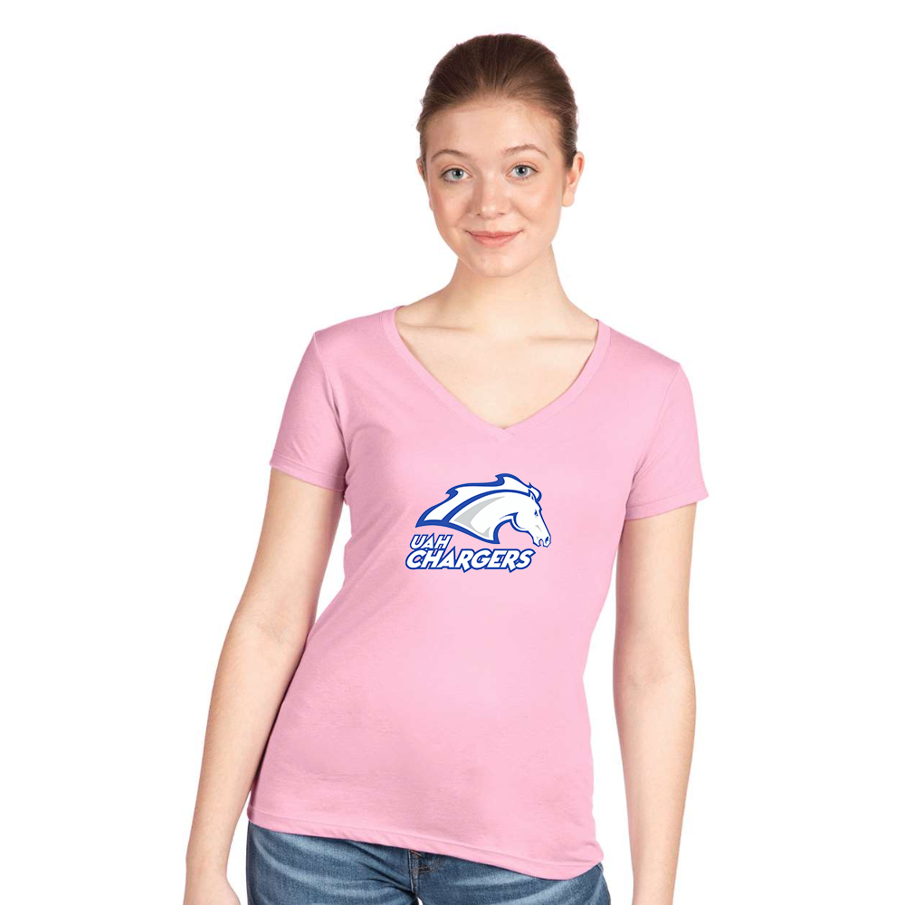 Women's Alabama Huntsville Chargers Next Level V-Neck T-Shirt