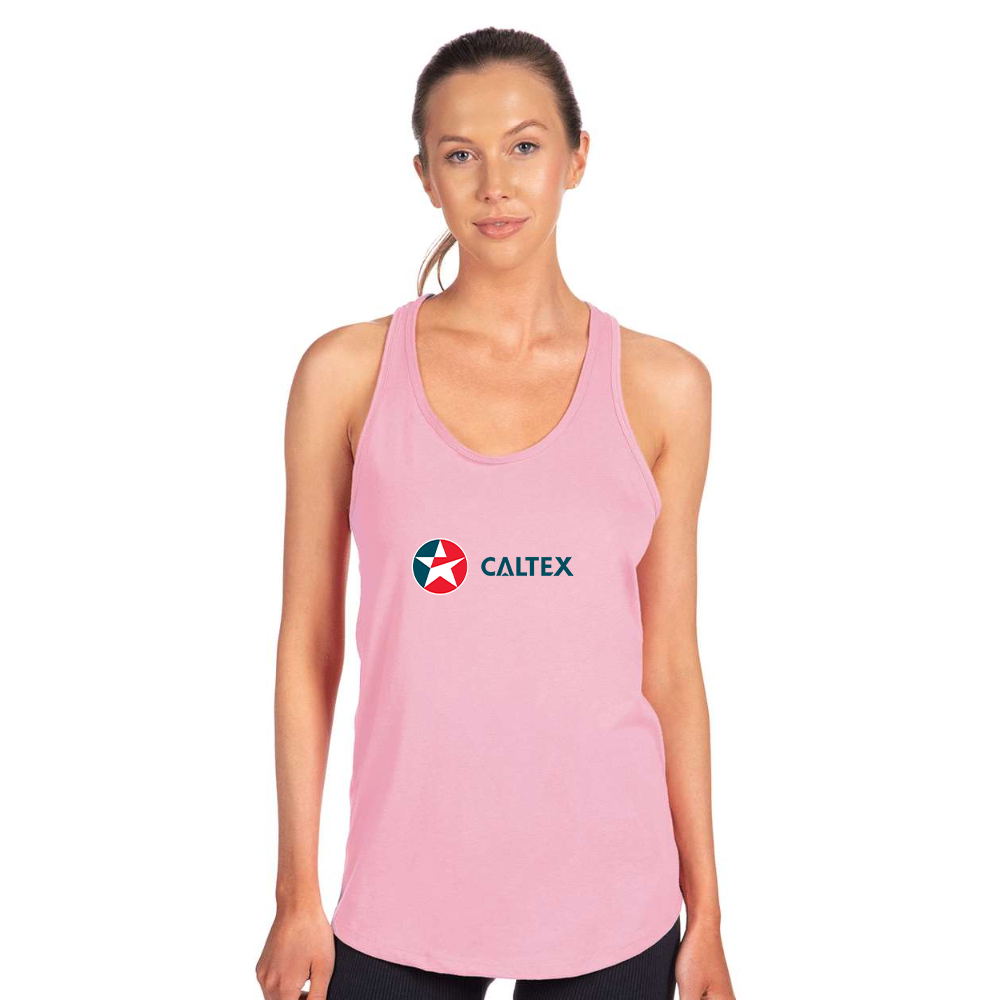 Women's  Caltex Gas Station  Next Level Ideal Racerback Tank