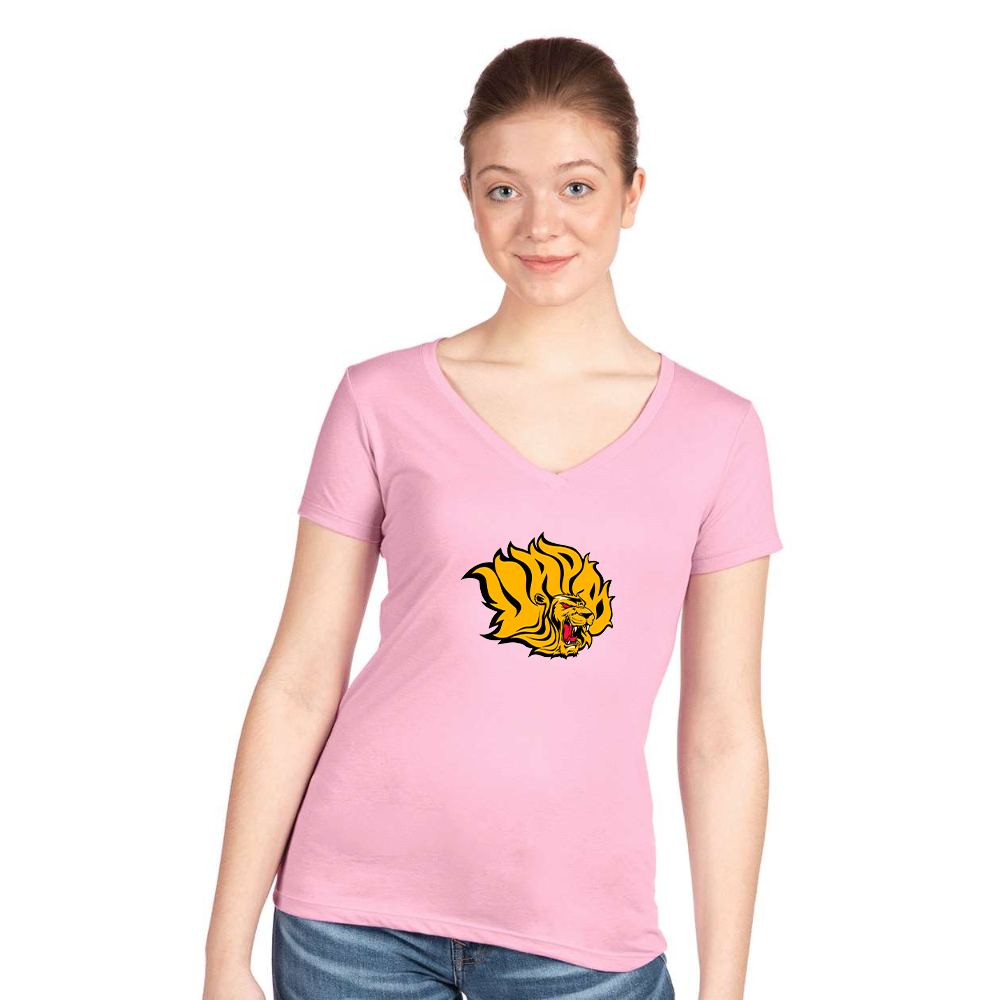 Women's  Arkansas PB Golden Lions Next Level V-Neck T-Shirt