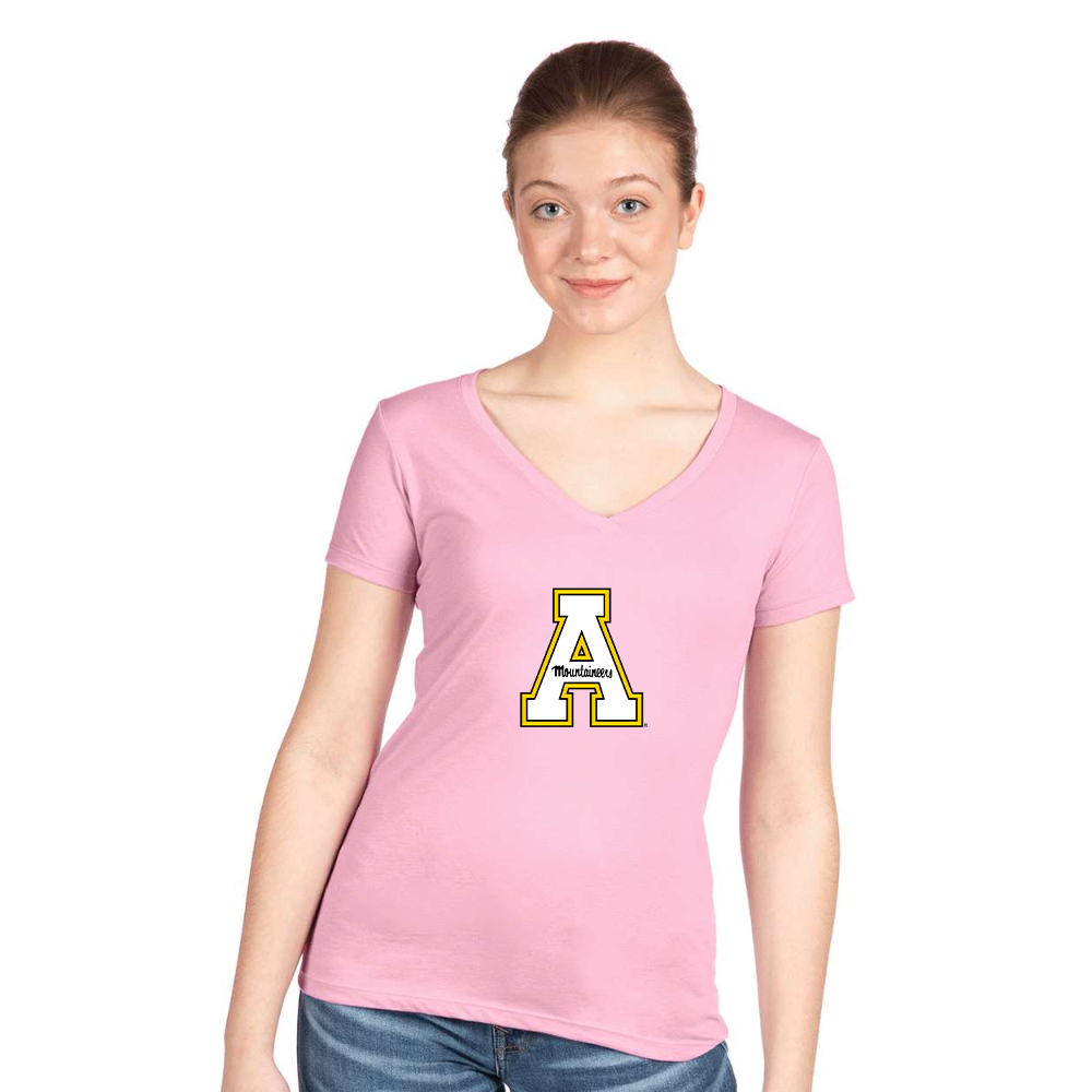 Women's Appalachian State Mountaineers   Next Level V-Neck T-Shirt