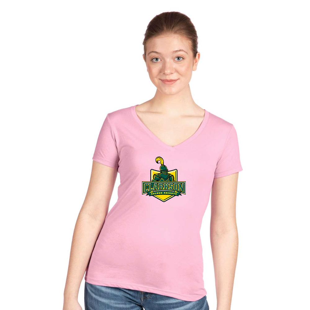 Women's Clarkson Golden Knights Next Level V-Neck T-Shirt