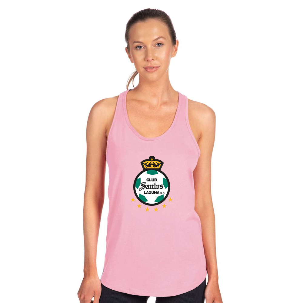 Women's Santos Laguna Soccer Next Level Ideal Racerback Tank