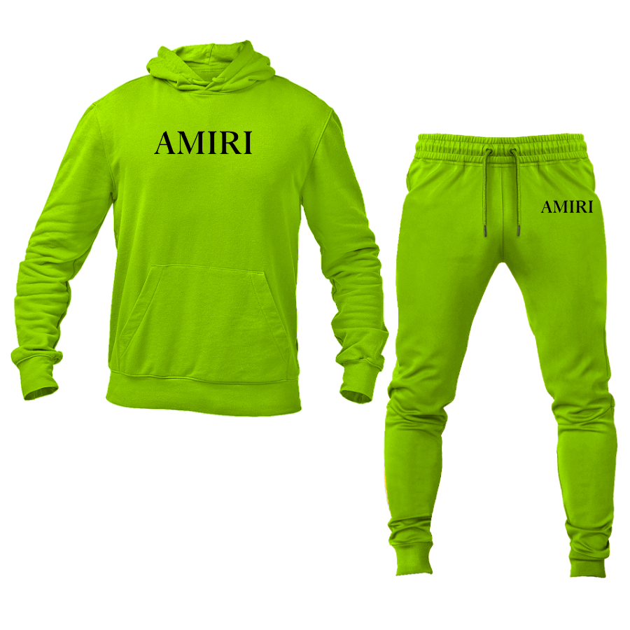 Men's Amiri Logo Hoodie Joggers Set