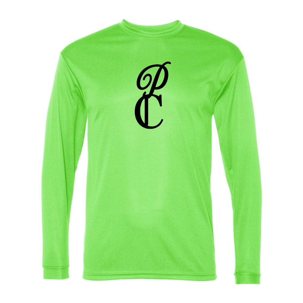 Men's P & C Black   Performance Long Sleeve T-Shirt