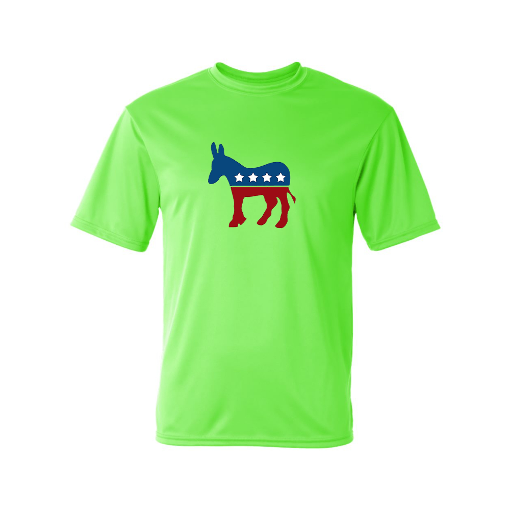 Men's Democrat Election Symbol Performance T-Shirt