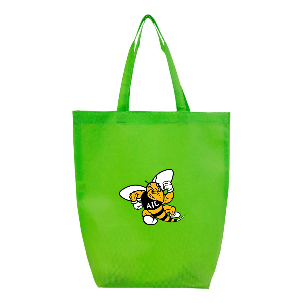 AIC Yellow Jackets  Q-Tees Non-Woven Gusset Bottom Tote