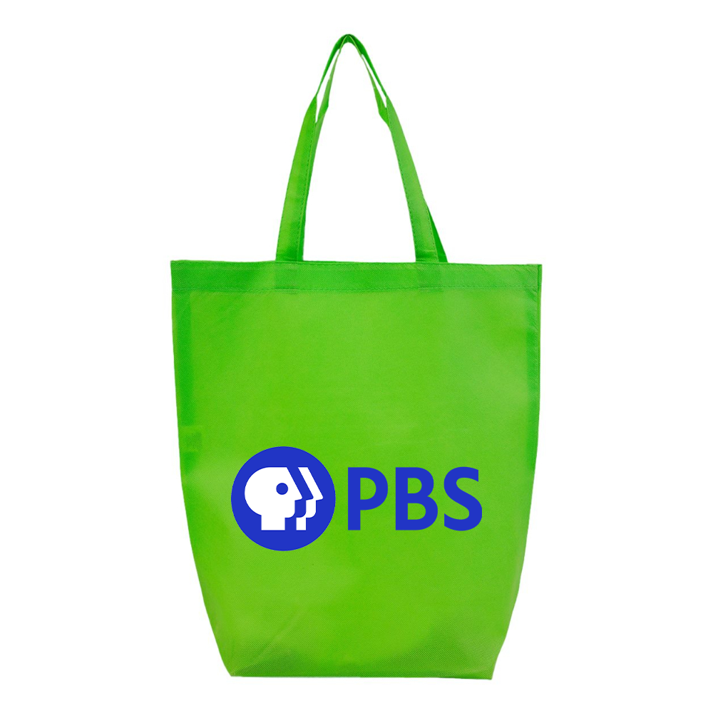 PBS Blue  Q-Tees Non-Woven Gusset Bottom Tote