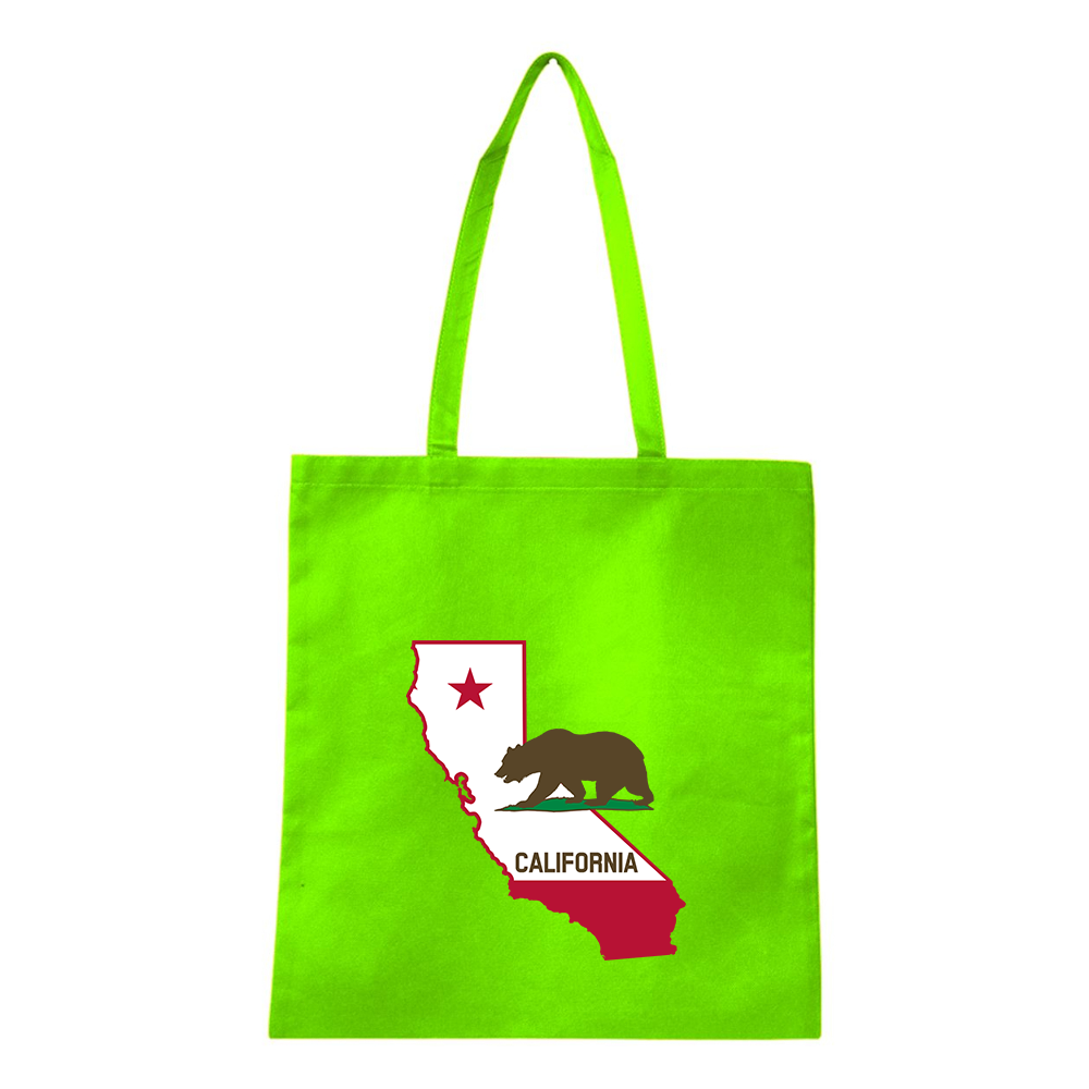 California Bear Map Q-Tees Non-Woven  Tote