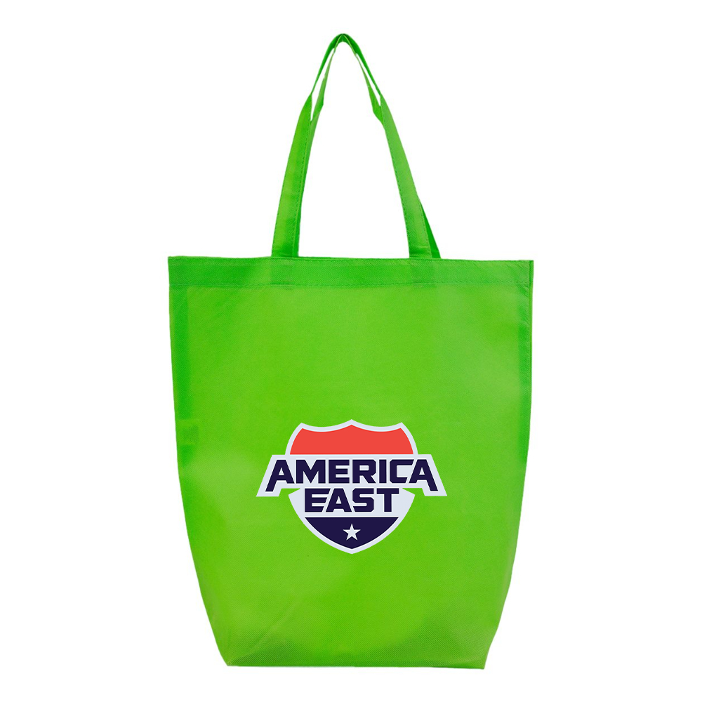 America East Conference  Q-Tees Non-Woven Gusset Bottom Tote