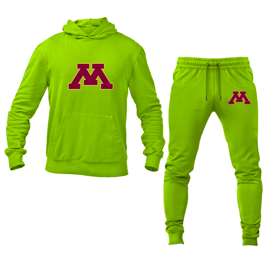 Men's Minnesota Golden Gophers Logo Hoodie Joggers Set