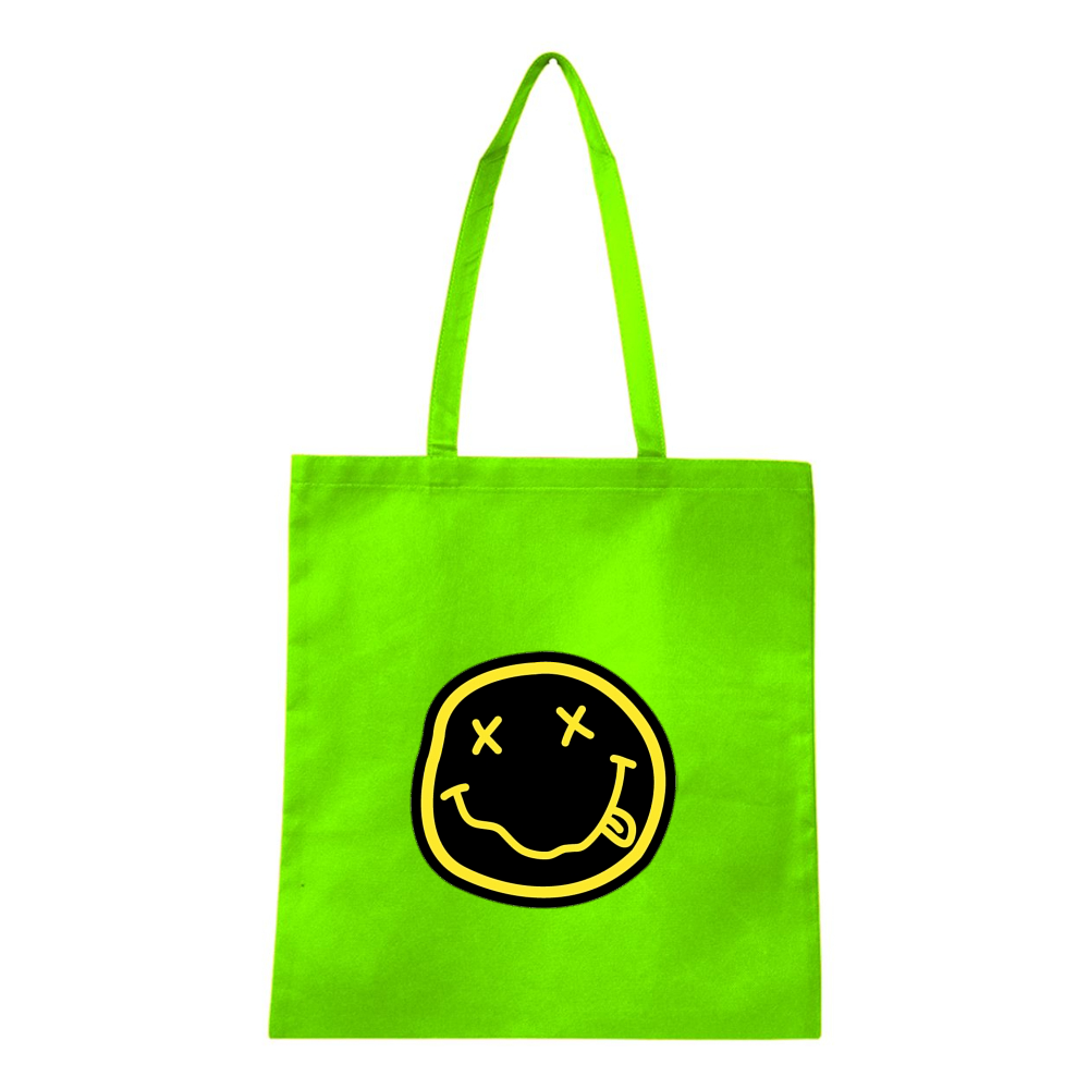 Nirvana Yellow and Black Face Q-Tees Non-Woven  Tote