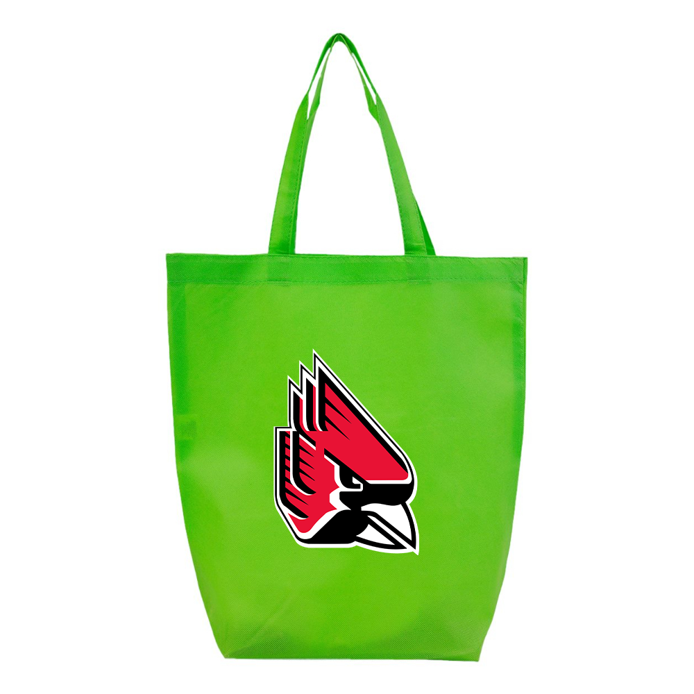 The Ball State Cardinals  Q-Tees Non-Woven Gusset Bottom Tote