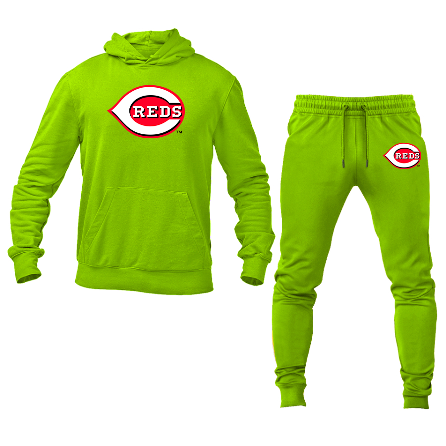 Men's Cincinnati Reds Logo Hoodie Joggers Set