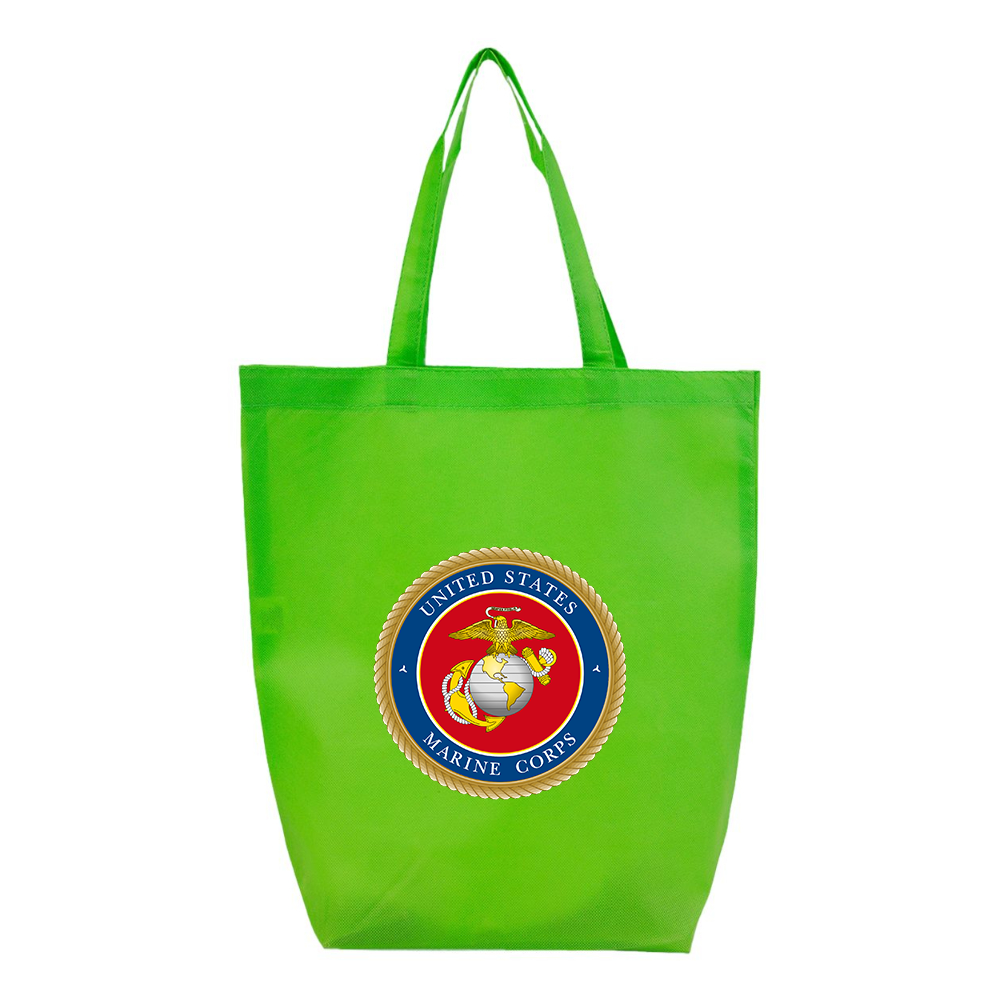 USMC Emblem Q-Tees Non-Woven Gusset Bottom Tote