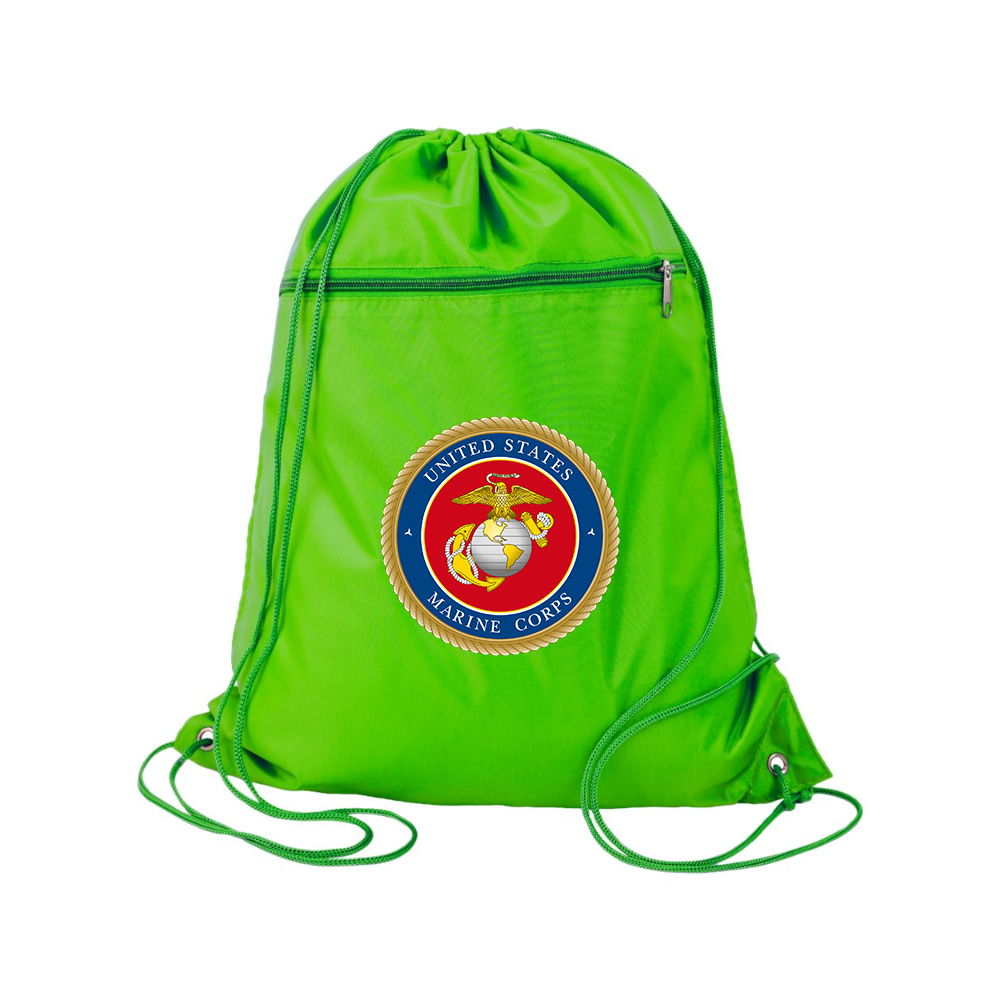 USMC Emblem Q-Tees - Polyester Cinchpack