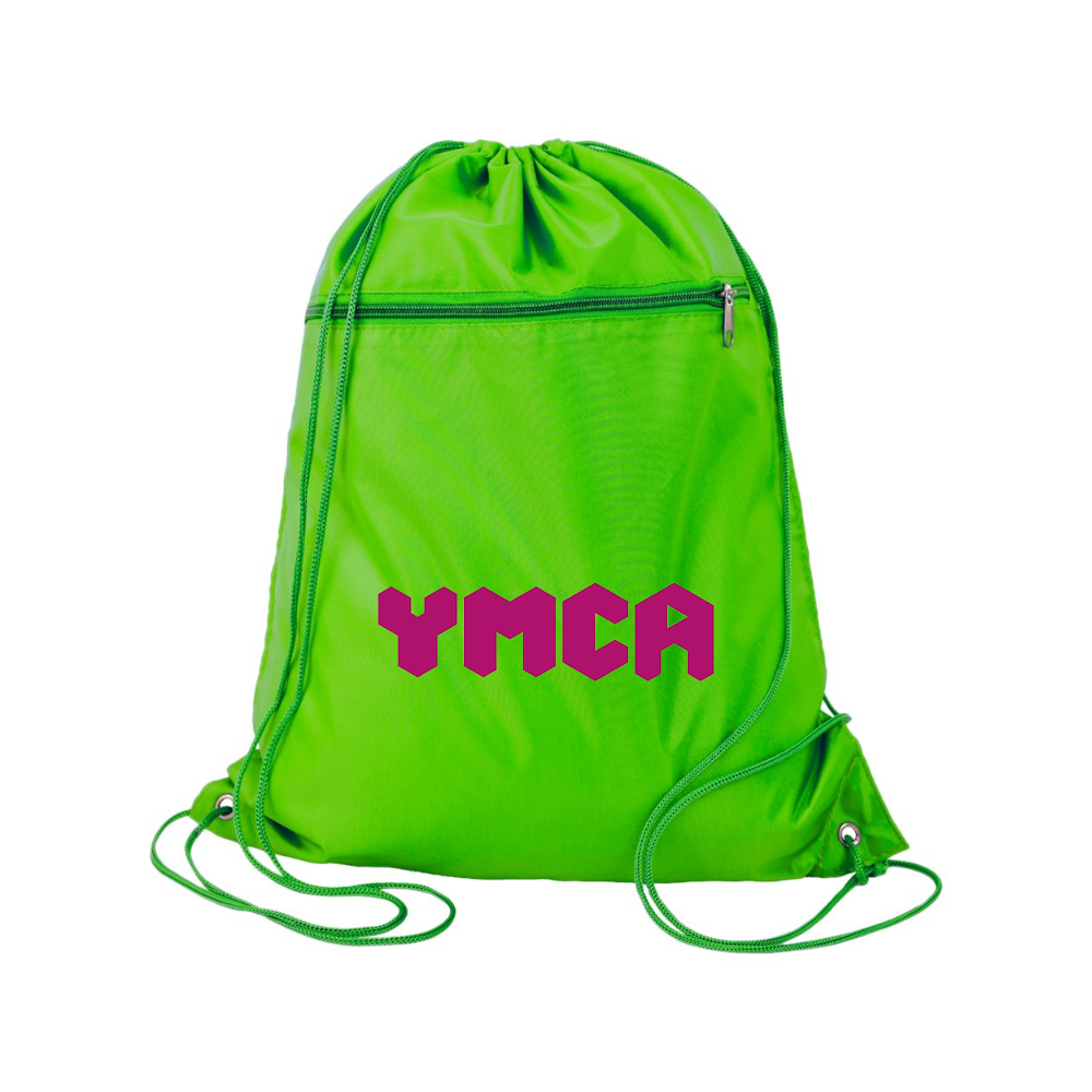 YMCA Mauve Q-Tees - Polyester Cinchpack