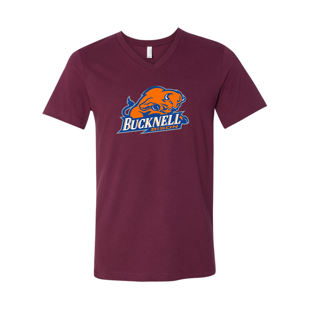 Bucknell Bison BELLA  CANVAS - Jersey V-Neck T-Shirt