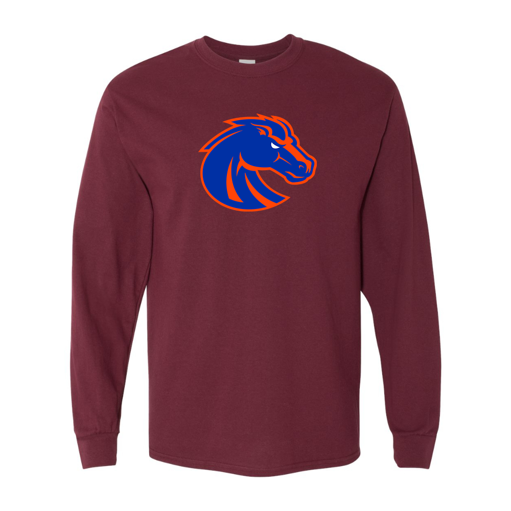 Men's Boise State Broncos  Gildan Heavy Cotton Long Sleeve T-Shirt