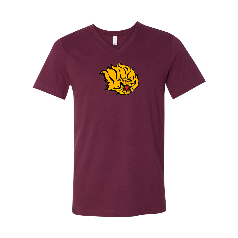 Arkansas PB Golden Lions  BELLA  CANVAS - Jersey V-Neck T-Shirt