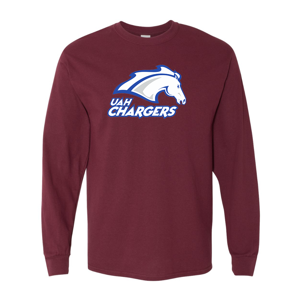 Men's Alabama Huntsville Chargers Gildan Heavy Cotton Long Sleeve T-Shirt