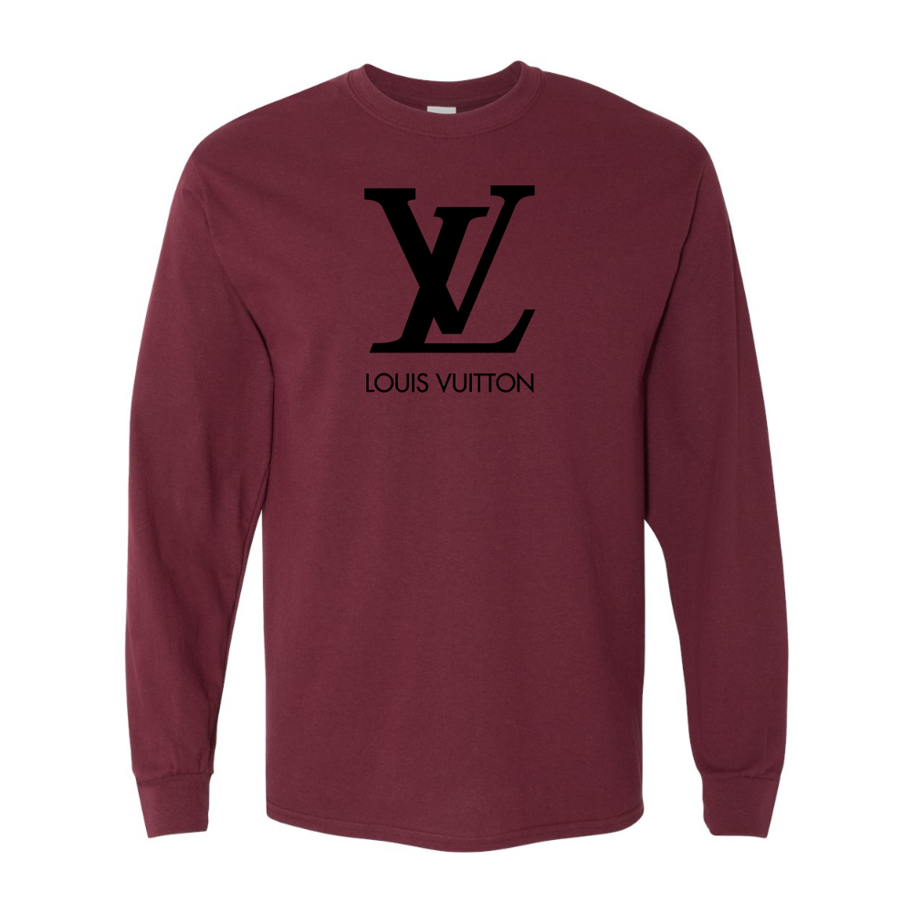 Men's  Louis Vuitton Gildan Heavy Cotton Long Sleeve T-Shirt