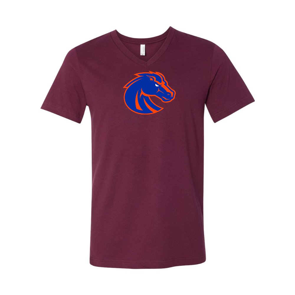 Boise State Broncos  BELLA  CANVAS - Jersey V-Neck T-Shirt