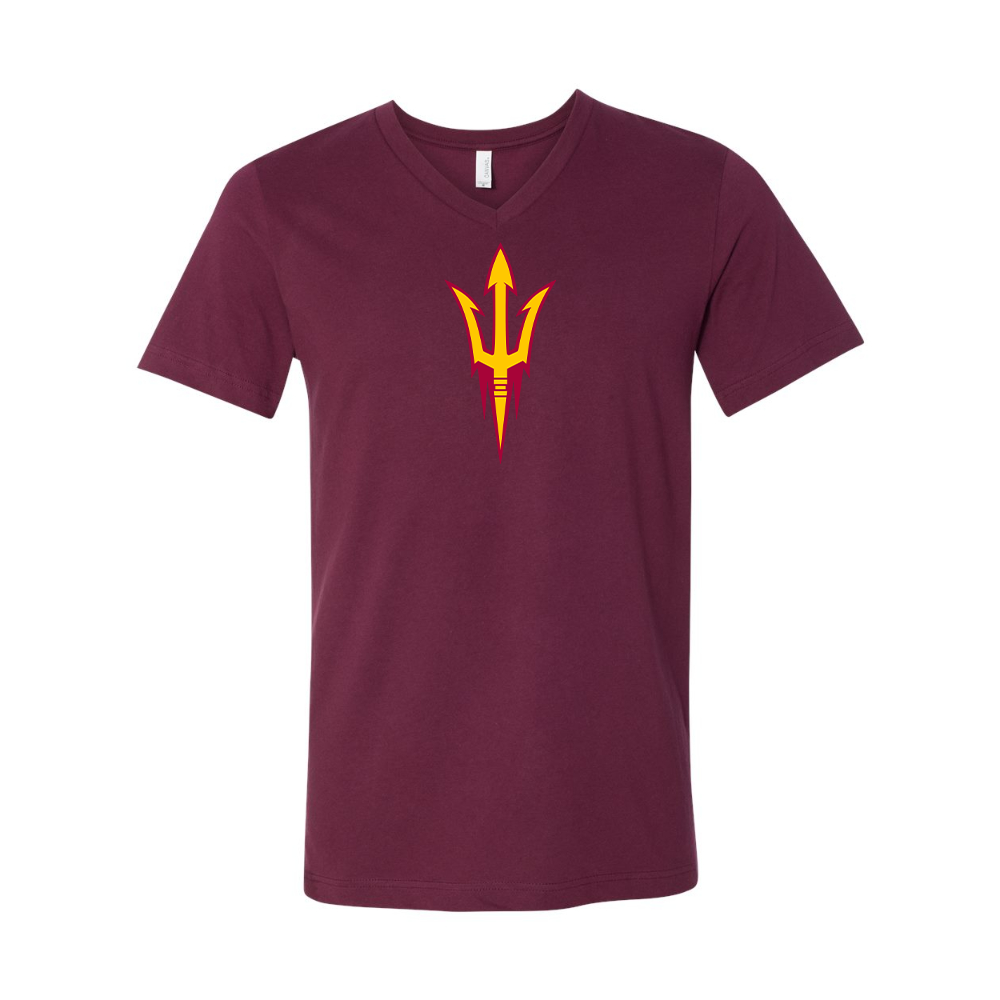 Arizona State Sun Devils BELLA  CANVAS - Jersey V-Neck T-Shirt