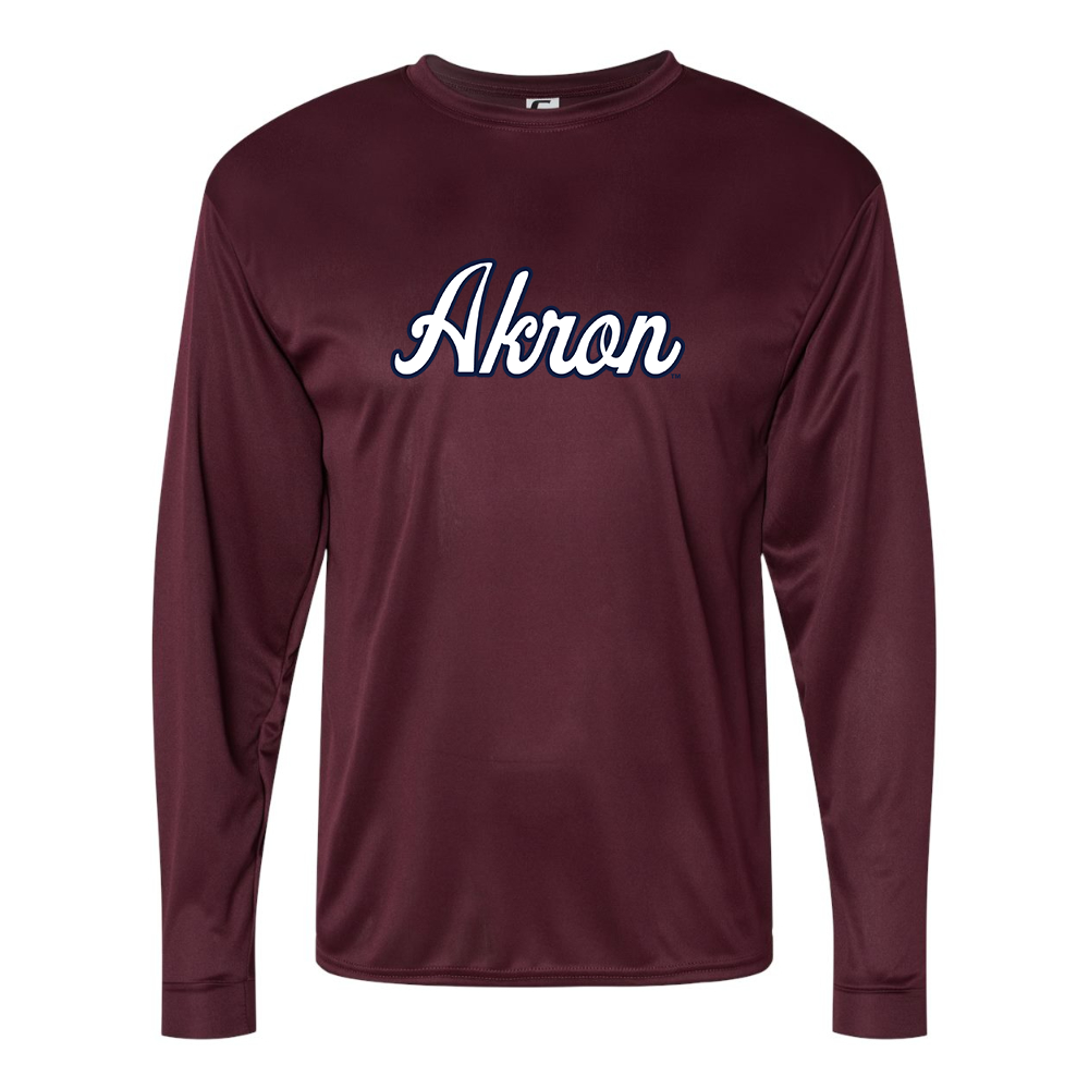 Men's Akron Zips  Performance Long Sleeve T-Shirt