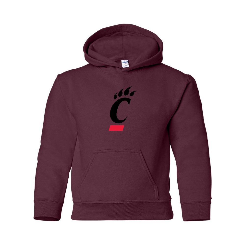 Youth  Cincinnati Bearcats Gildan Heavy Blend  Hooded Sweatshirt