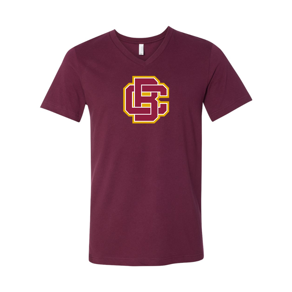 Bethune Cookman Wildcats BELLA  CANVAS - Jersey V-Neck T-Shirt